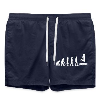 Trampolin Evolution - Badeshorts - French Navy - Vorne - AI Model Male 185 light (185cm)
