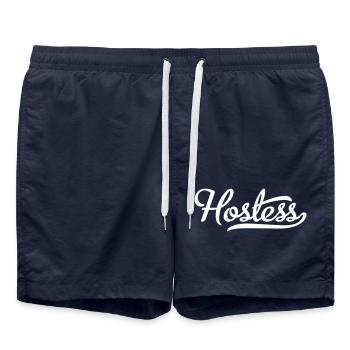 Hôtesse - Short de bain - bleu marine - Devant - AI Model Male 185 light (185cm)