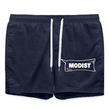 Speech Bubble Modist - Swim Trunks - french navy - Front - AI Model Male 185 light (185cm)