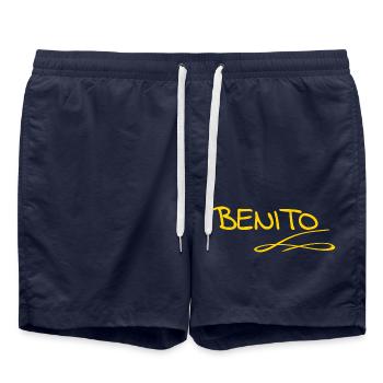 Gift for Benito - Swim Trunks - french navy - Front - AI Model Male 185 light (185cm)