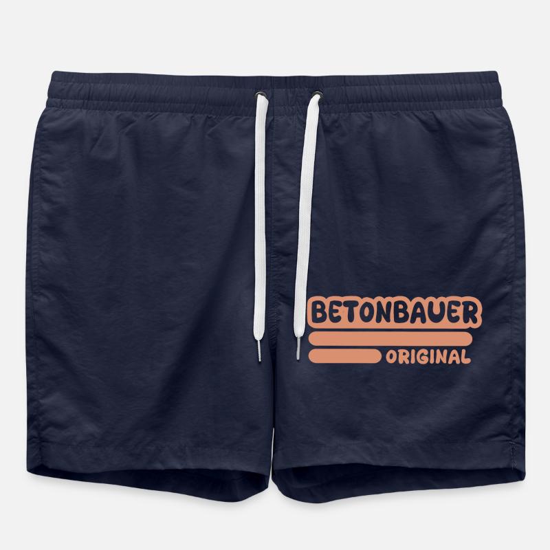 Beruf Betonbauer - Badeshorts - French Navy