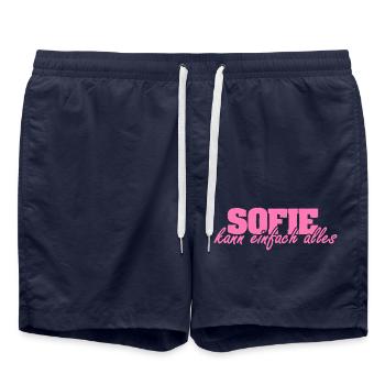 Mme Sofie - Short de bain - bleu marine - Devant - AI Model Male 185 light (185cm)