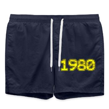 Nerd 1980 - Short de bain - bleu marine - Devant - AI Model Male 185 light (185cm)