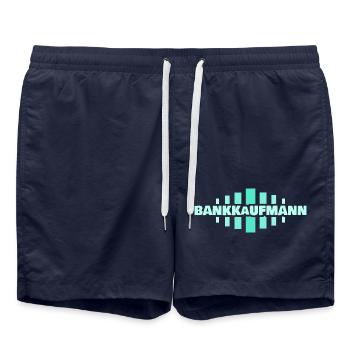 Occupation: Banker - Swim Trunks - french navy - Front - AI Model Male 185 light (185cm)