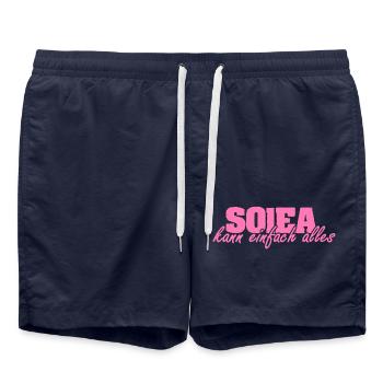 Mme Solea - Short de bain - bleu marine - Devant - AI Model Male 185 light (185cm)