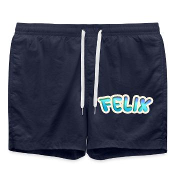 Felix en tant que métier - Short de bain - bleu marine - Devant - AI Model Male 185 light (185cm)