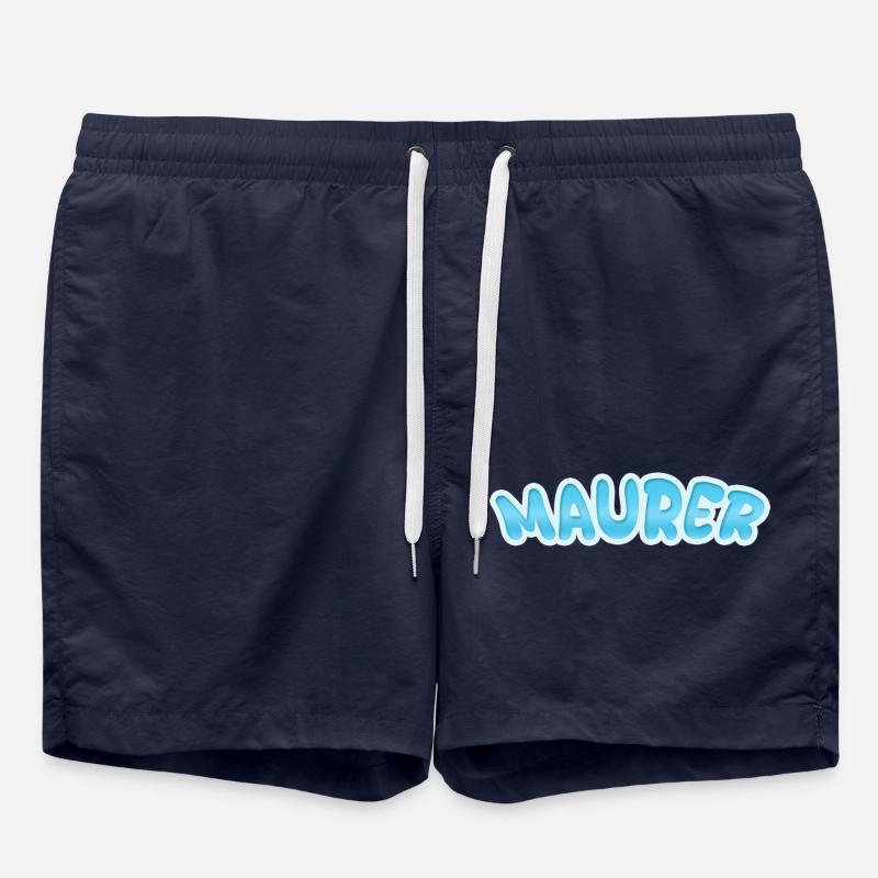 Cadeau pour maçon - Short de bain - bleu marine