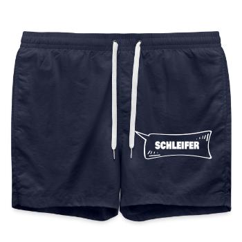 Speech Bubble Grinder - Swim Trunks - french navy - Front - AI Model Male 185 light (185cm)