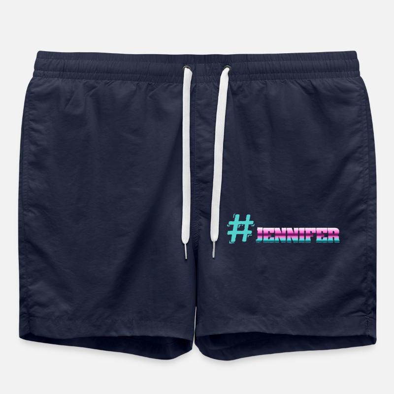 First name Jennifer - Swim Trunks - french navy
