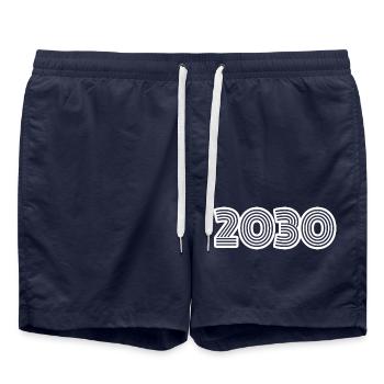 2030 - Short de bain - bleu marine - Devant - AI Model Male 185 light (185cm)