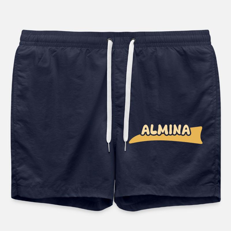 Almina comme prénom - Short de bain - bleu marine