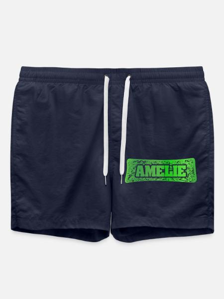 First name Amelie - Swim Trunks - french navy