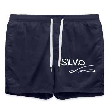 Silvio als Vorname - Badeshorts - French Navy - Vorne - AI Model Male 185 light (185cm)
