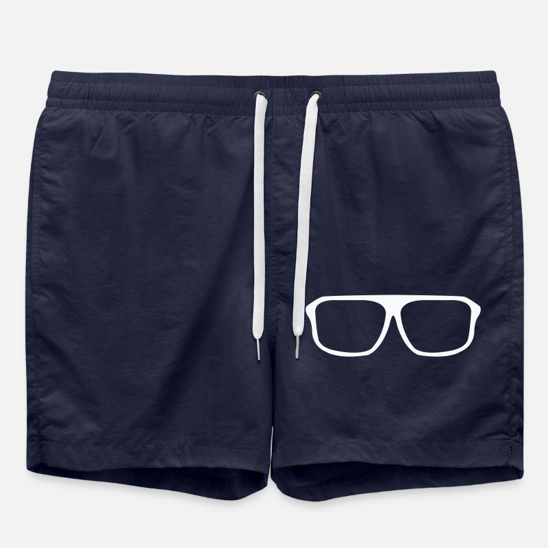 Lunettes - Short de bain - bleu marine
