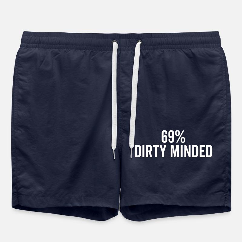 69% Dirty Minded - Swim Trunks - french navy