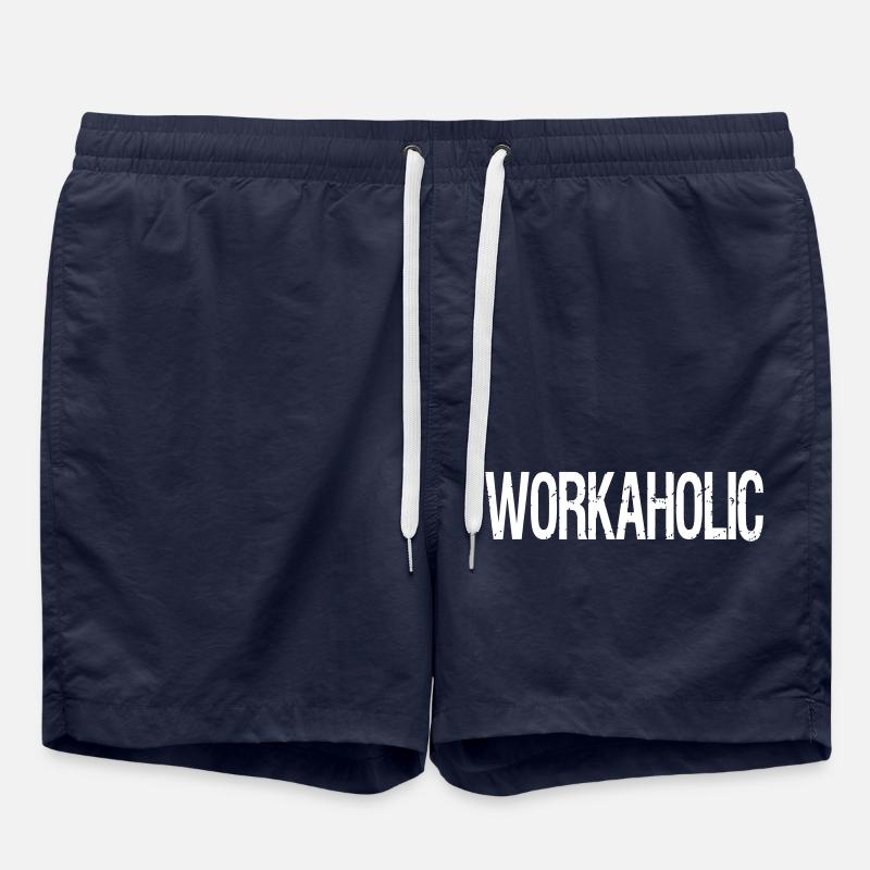 workaholic - Swim Trunks - french navy