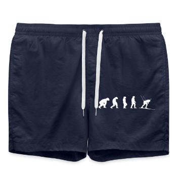 Biathlon Evolution cadeau biathlète sports d’hiver - Short de bain - bleu marine - Devant - AI Model Male 185 light (185cm)