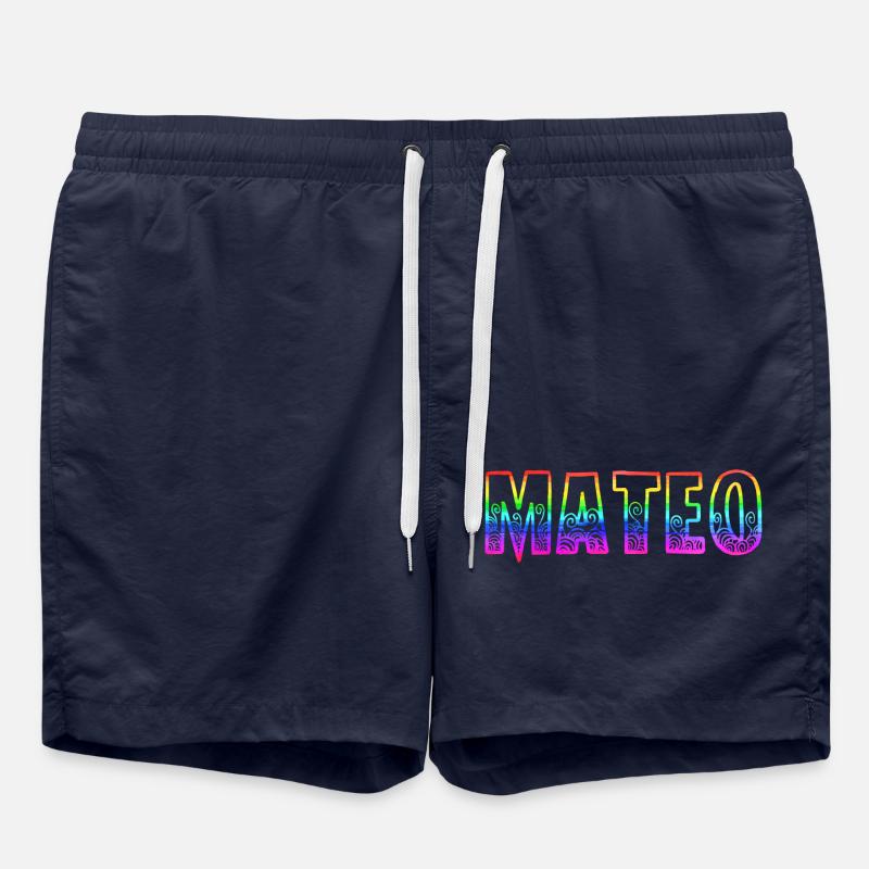 mateo rs regenbogen - Badeshorts - French Navy