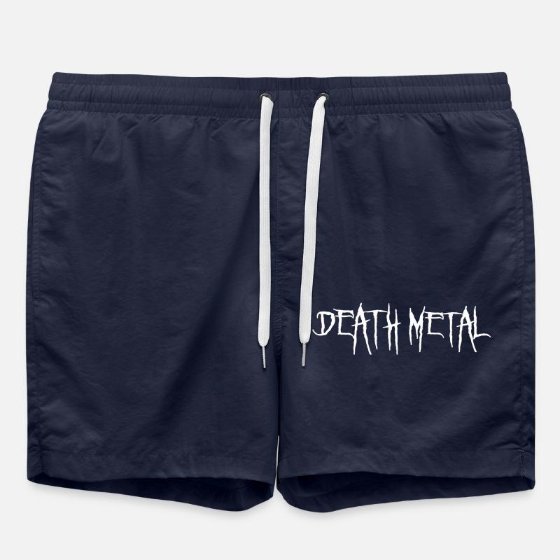 Death metal - Short de bain - bleu marine
