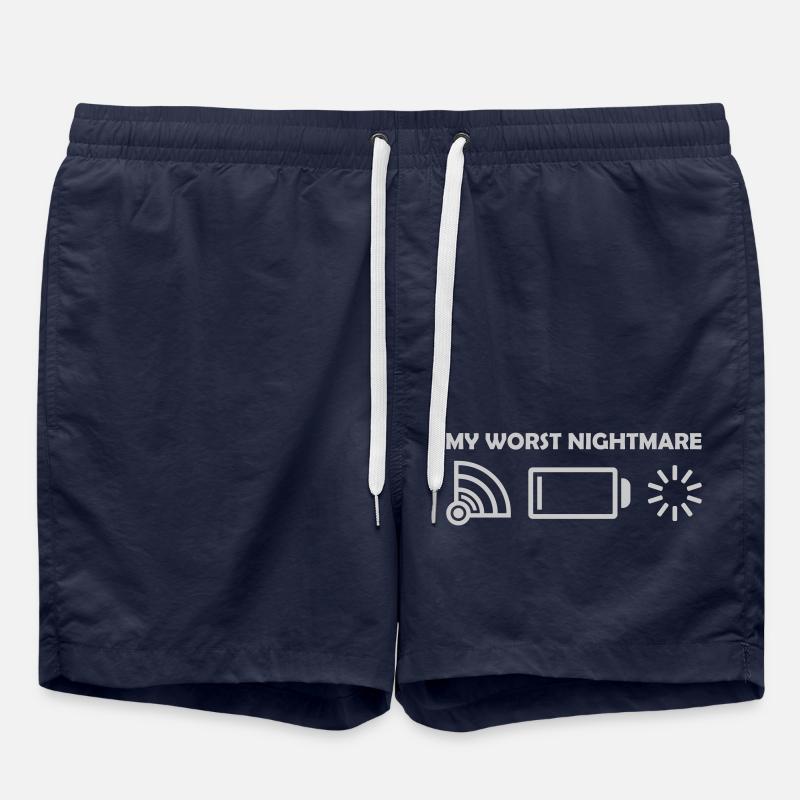 Logos mon pire cauchemar - Short de bain - bleu marine