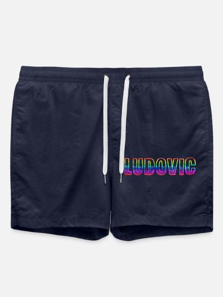 ludovic rs rainbow - Swim Trunks - french navy