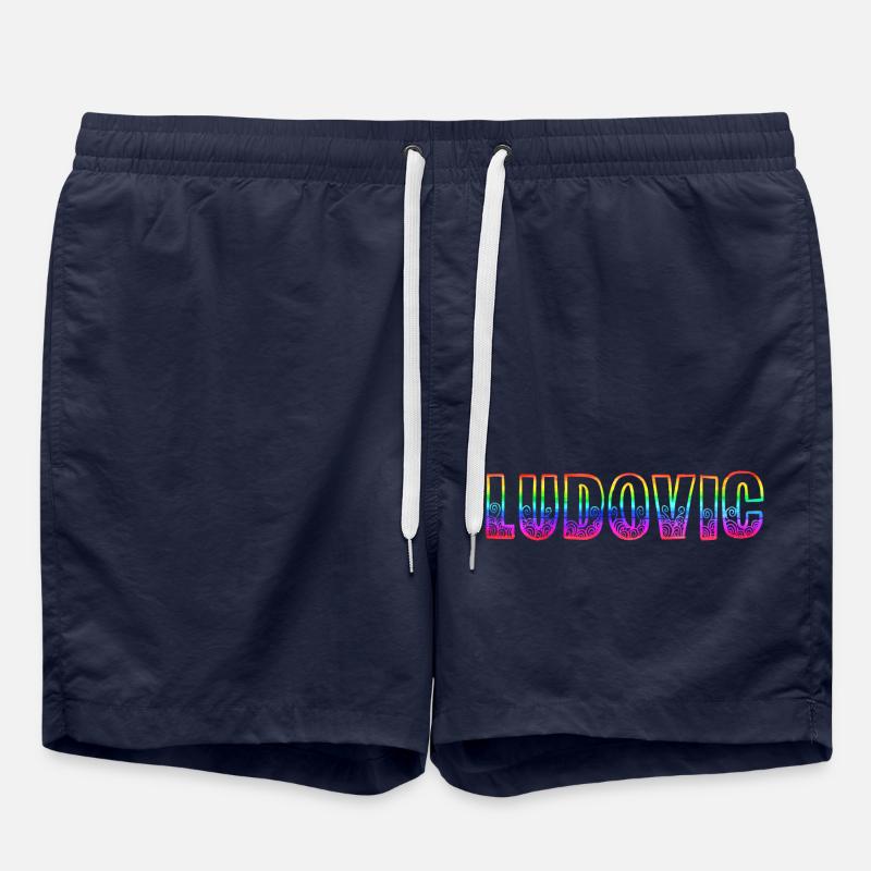 ludovic rs arc-en-ciel - Short de bain - bleu marine