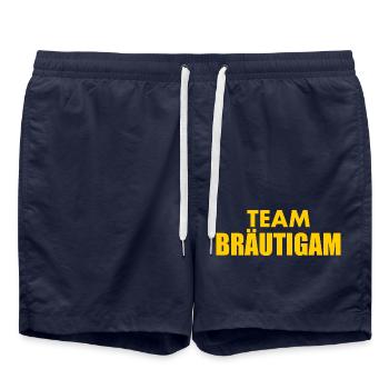 Team bräutigam - Badeshorts - French Navy - Vorne - AI Model Male 185 light (185cm)