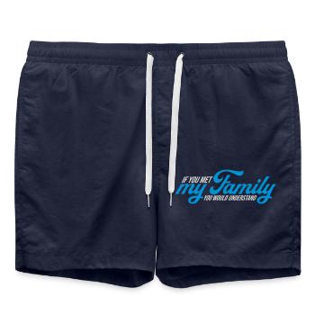 you would understand quote - Swim Trunks - french navy - Front - AI Model Male 185 light (185cm)