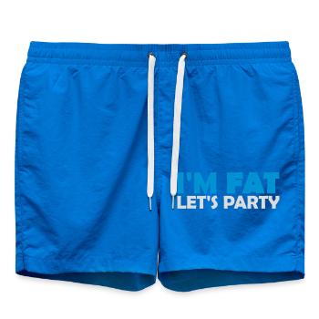 im fat lets party - Badeshorts - Cobalt blue - Vorne