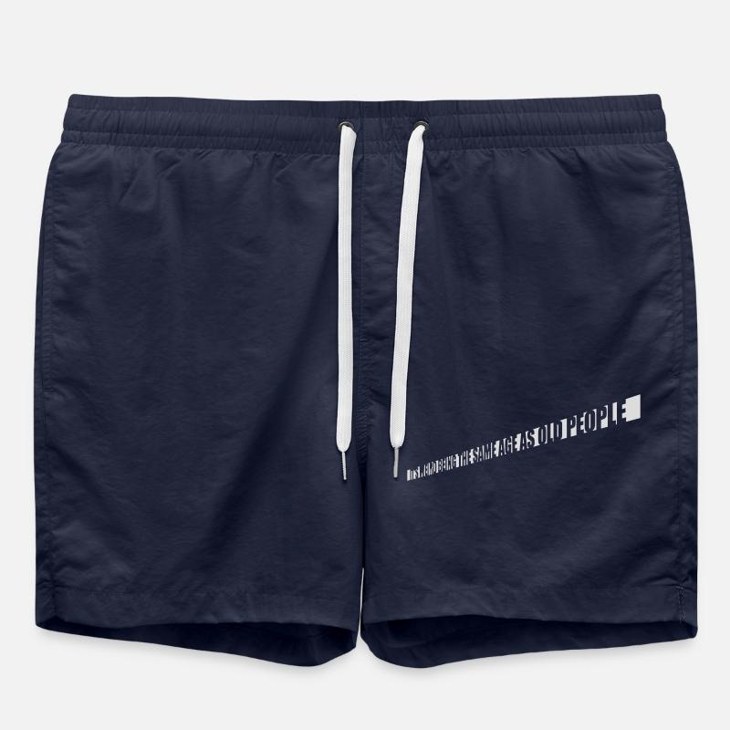 being old people age - Badeshorts - French Navy