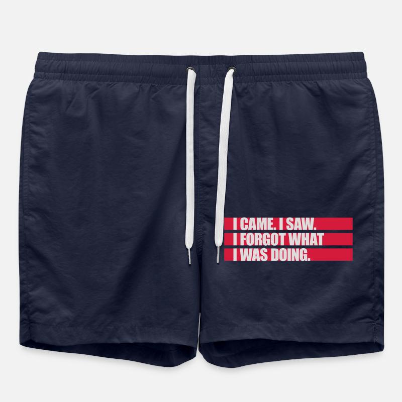 I came saw forget - Swim Trunks - french navy
