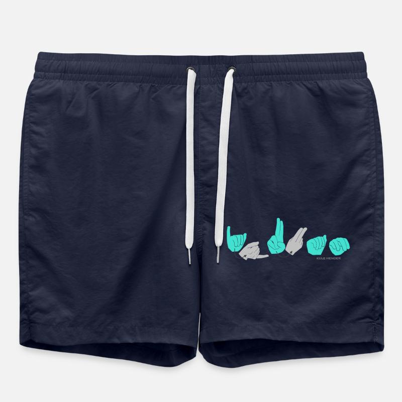 JUAN turquoise - Short de bain - bleu marine