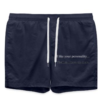 T-shirt - Short de bain - bleu marine - Devant - AI Model Male 185 light (185cm)