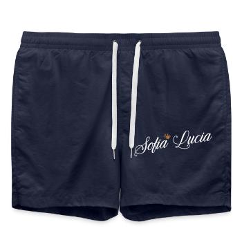 Sofia Name for Women Kids Toddlers - Sofia Custom - Swim Trunks - french navy - Front - AI Model Male 185 light (185cm)