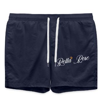 Bella Rose Benutzerdefinierter Name für Frauen Kinder Kleinkinder - - Badeshorts - French Navy - Vorne - AI Model Male 185 light (185cm)