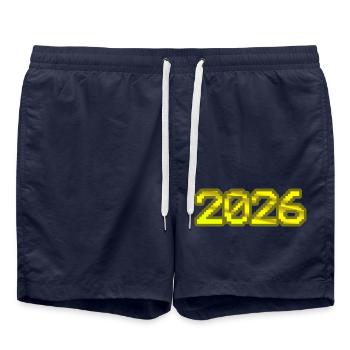 2026 - Badeshorts - French Navy - Vorne - AI Model Male 185 light (185cm)