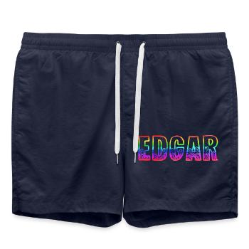 edgar rs rainbow - Swim Trunks - french navy - Front - AI Model Male 185 light (185cm)