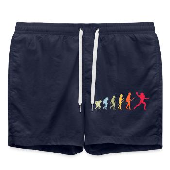 Football Evolution - Badeshorts - French Navy - Vorne - AI Model Male 185 light (185cm)