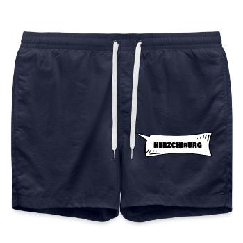 Speech Bubble Cardiac Surgeon - Swim Trunks - french navy - Front - AI Model Male 185 light (185cm)