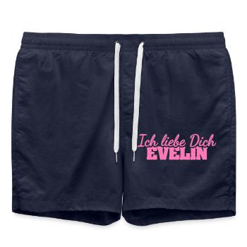 Cadeau pour Evelin - Short de bain - bleu marine - Devant - AI Model Male 185 light (185cm)