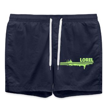 Touche de couleur Lorel - Short de bain - bleu marine - Devant - AI Model Male 185 light (185cm)