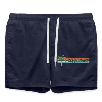 Holidays Kralendijk - Swim Trunks - french navy - Front - AI Model Male 185 light (185cm)