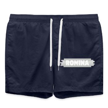 Name Romina - Badeshorts - French Navy - Vorne - AI Model Male 185 light (185cm)