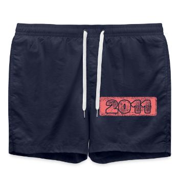 Jahr 2011 - Badeshorts - French Navy - Vorne - AI Model Male 185 light (185cm)