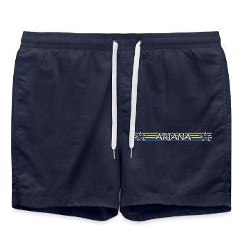 Geschenk für Ariana - Badeshorts - French Navy - Vorne - AI Model Male 185 light (185cm)