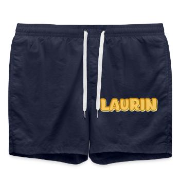 Cadeau pour Laurin - Short de bain - bleu marine - Devant - AI Model Male 185 light (185cm)