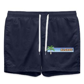 Algave comme jour férié - Short de bain - bleu marine - Devant - AI Model Male 185 light (185cm)