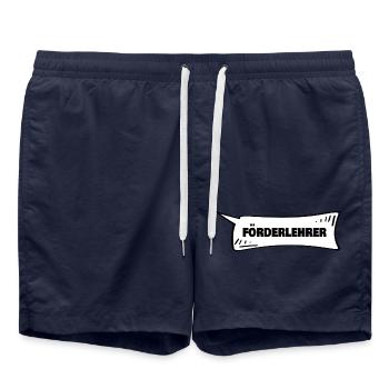 Gift for remedial teachers - Swim Trunks - french navy - Front - AI Model Male 185 light (185cm)