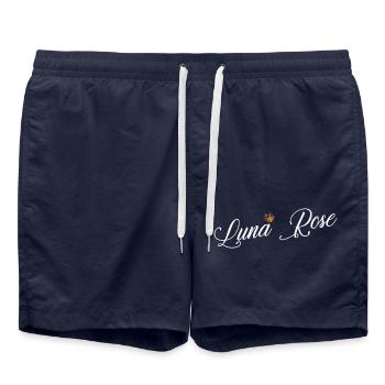 Luna Rose Nom pour Femme Enfant Tout-petit - Luna Rose - Short de bain - bleu marine - Devant - AI Model Male 185 light (185cm)