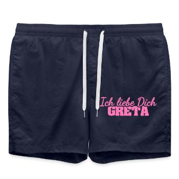 Liebe Gre - Badeshorts - French Navy - Vorne - AI Model Male 185 light (185cm)